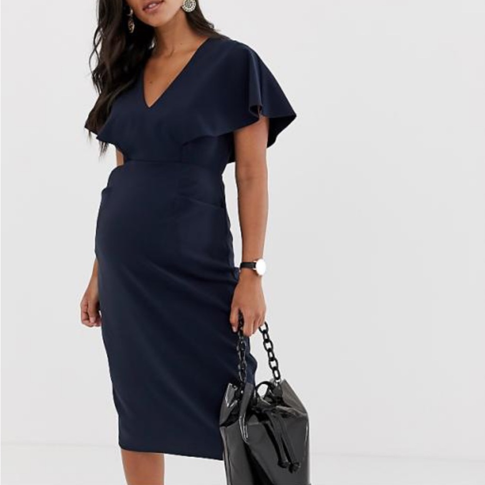 ASOS maternity dress navy size 2